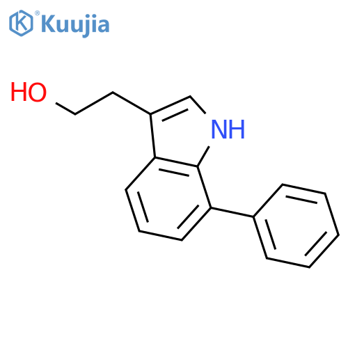 1H-Indole-3-ethanol, 7-phenyl- structure