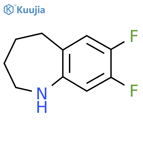 7,8-difluoro-2,3,4,5-tetrahydro-1H-1-benzazepine structure