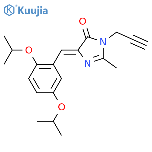 4H-Imidazol-4-one, 5-[[2,5-bis(1-methylethoxy)phenyl]methylene]-3,5-dihydro-2-methyl-3-(2-propyn-1-yl)- structure