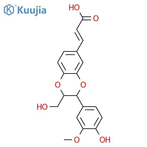 3,7'-Epoxy-4,8'-oxylign-7-ene-3',4',9,9'-tetrol; (7E,7'R*,8'R*)-form, 9-Carboxylic acid, 3'-Me ether structure