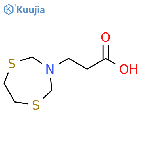3-(1,5,3-dithiazepan-3-yl)propanoic acid structure