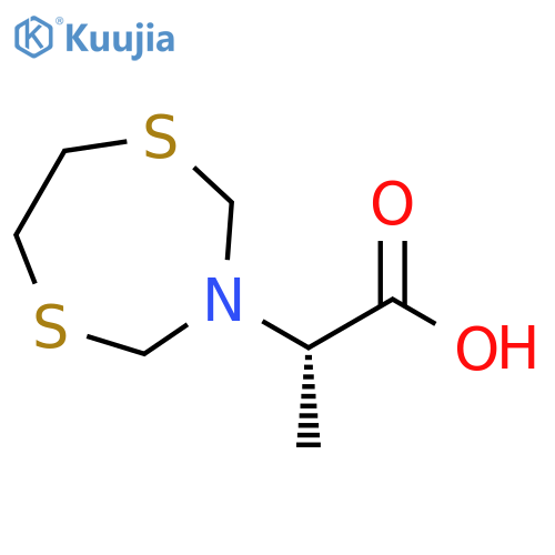 (2S)-2-(1,5,3-dithiazepan-3-yl)propanoic acid structure