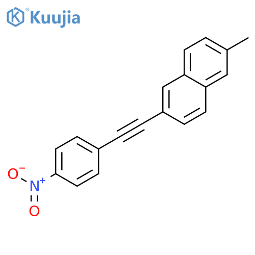 NAPHTHALENE, 2-METHYL-6-[(4-NITROPHENYL)ETHYNYL]- structure