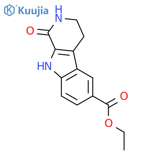 1-Oxo-2,3,4,9-tetrahydro-1H-b-carboline-6-carboxylic Acid Ethyl Ester structure