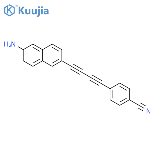 BENZONITRILE, 4-[4-(6-AMINO-2-NAPHTHALENYL)-1,3-BUTADIYNYL]- structure