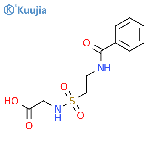 Glycine, N-[[2-(benzoylamino)ethyl]sulfonyl]- structure