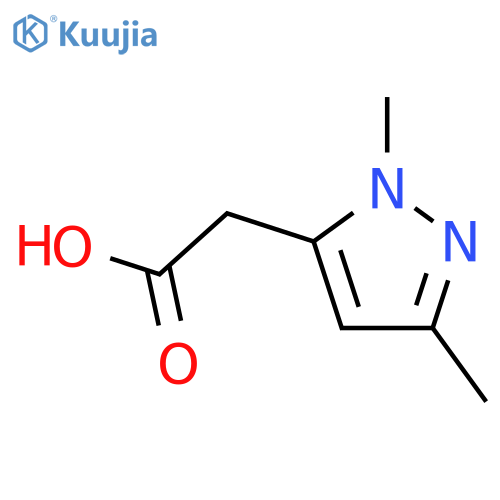 2-(1,3-dimethyl-1H-pyrazol-5-yl)acetic acid structure