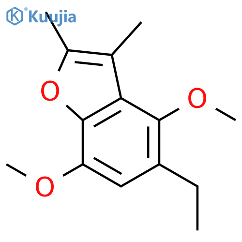 5-ethyl-4,7-dimethoxy-2,3-dimethyl-1-benzofuran structure