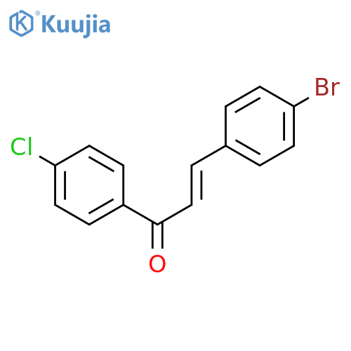 2-Propen-1-one,3-(4-bromophenyl)-1-(4-chlorophenyl)- structure