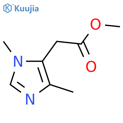 Methyl 2-(1,4-dimethyl-1H-imidazol-5-yl)acetate structure
