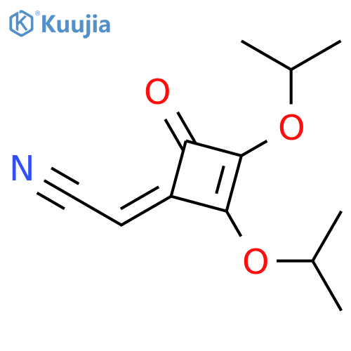 Acetonitrile, [2,3-bis(1-methylethoxy)-4-oxo-2-cyclobuten-1-ylidene]- structure