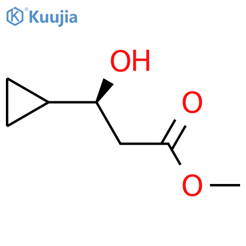methyl (3S)-3-cyclopropyl-3-hydroxypropanoate structure
