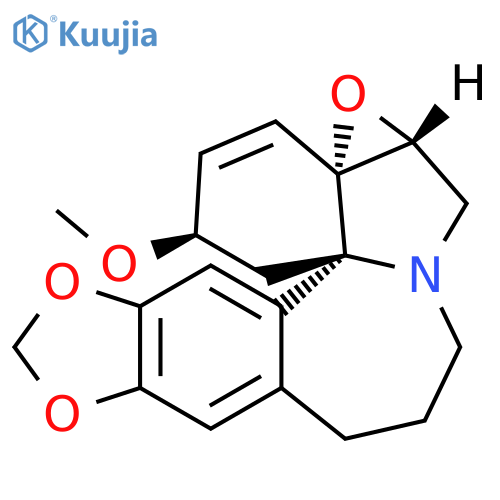 4H-[1,3]Dioxolo[4,5-h]oxireno[3,3a]indolo[7a,1-a][2]benzazepine, 1a,2,5,6,12,13-hexahydro-13-methoxy-, (1aR,11bR,13R,15aS)- structure