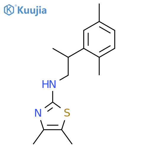 2-Thiazolamine, N-[2-(2,5-dimethylphenyl)propyl]-4,5-dimethyl- structure