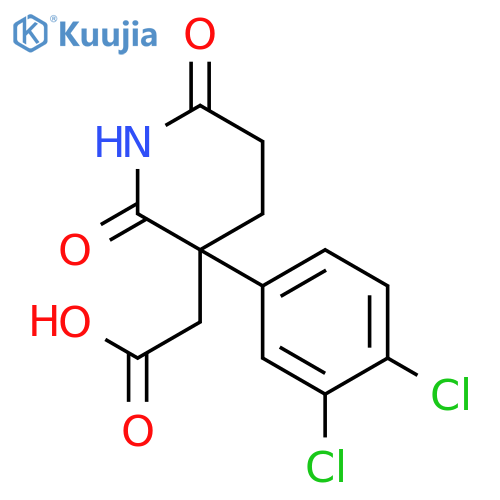 3-Piperidineacetic acid, 3-(3,4-dichlorophenyl)-2,6-dioxo- structure