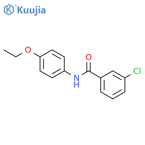 3-chloro-N-(4-ethoxyphenyl)benzamide structure