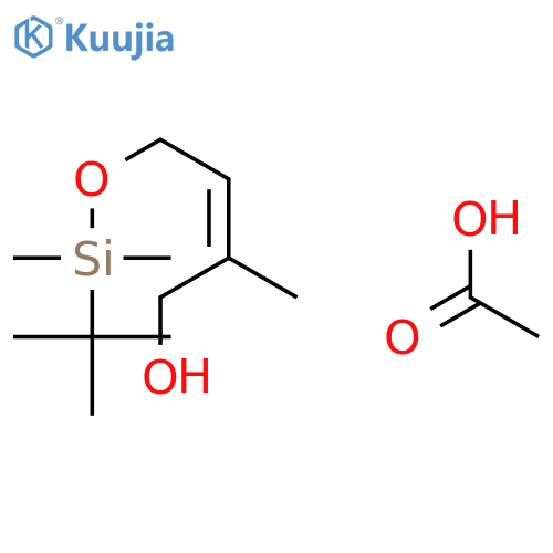 2-Buten-1-ol, 4-[[(1,1-dimethylethyl)dimethylsilyl]oxy]-2-methyl-, acetate structure