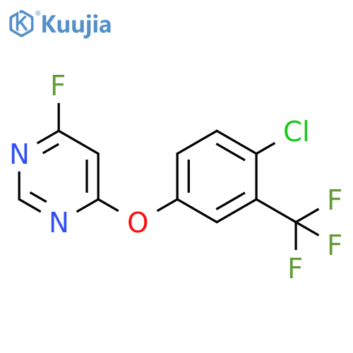 Pyrimidine, 4-[4-chloro-3-(trifluoromethyl)phenoxy]-6-fluoro- structure