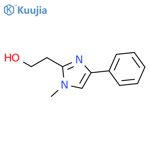 1-methyl-4-phenyl-1H-Imidazole-2-ethanol structure