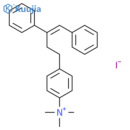 BENZENAMINIUM, 4-(3,4-DIPHENYL-3-BUTENYL)-N,N,N-TRIMETHYL-, IODIDE structure