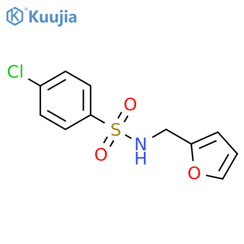 4-Chloro-N-(2-furylmethyl)benzenesulfonamide structure