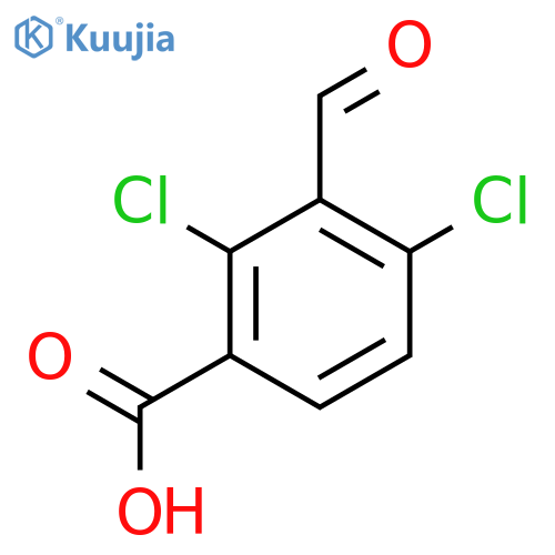 2,4-Dichloro-3-formylbenzoic acid structure
