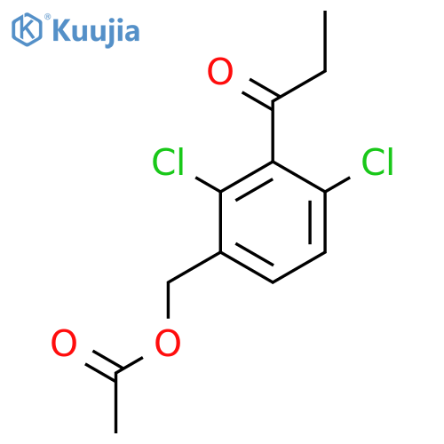 1-Propanone, 1-[3-[(acetyloxy)methyl]-2,6-dichlorophenyl]- structure