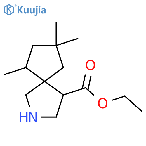 ethyl 6,8,8-trimethyl-2-azaspiro4.4nonane-4-carboxylate structure