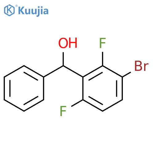 (3-bromo-2,6-difluorophenyl)(phenyl)methanol structure
