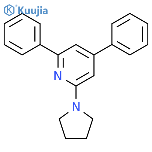 Pyridine, 2,4-diphenyl-6-(1-pyrrolidinyl)- structure