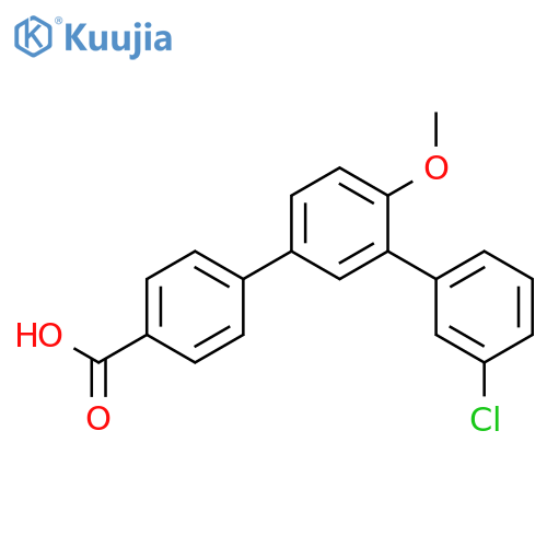 [1,1':3',1''-Terphenyl]-4-carboxylic acid, 3''-chloro-4'-methoxy- structure