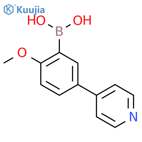 2-Methoxy-5-(pyridin-4-yl)phenylboronic Acid structure