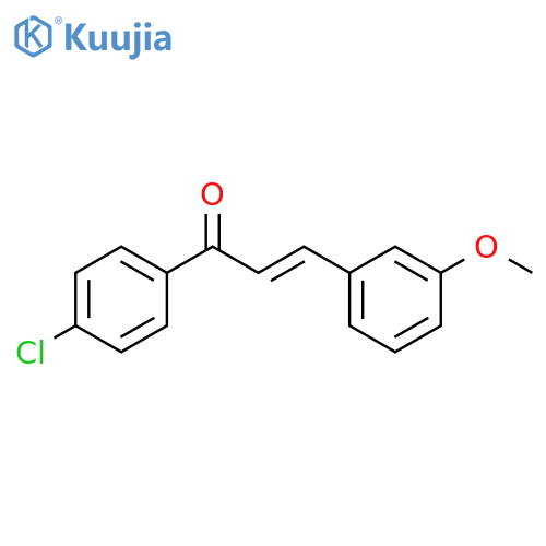 (2E)-1-(4-chlorophenyl)-3-(3-methoxyphenyl)prop-2-en-1-one structure