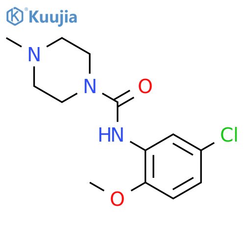 N-(5-chloro-2-methoxyphenyl)-4-methylpiperazine-1-carboxamide structure