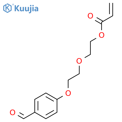 2-Propenoic acid, 2-[2-(4-formylphenoxy)ethoxy]ethyl ester structure