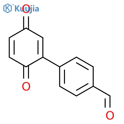 Benzaldehyde, 4-(3,6-dioxo-1,4-cyclohexadien-1-yl)- structure