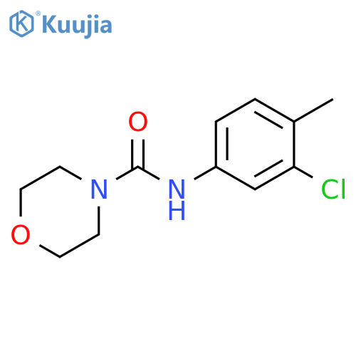 N-(3-chloro-4-methylphenyl)morpholine-4-carboxamide structure