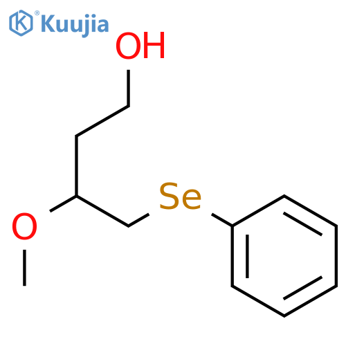 1-Butanol, 3-methoxy-4-(phenylseleno)- structure