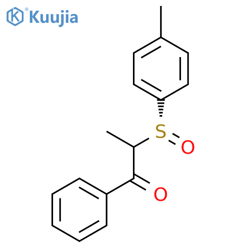 1-Propanone, 2-[(R)-(4-methylphenyl)sulfinyl]-1-phenyl- structure