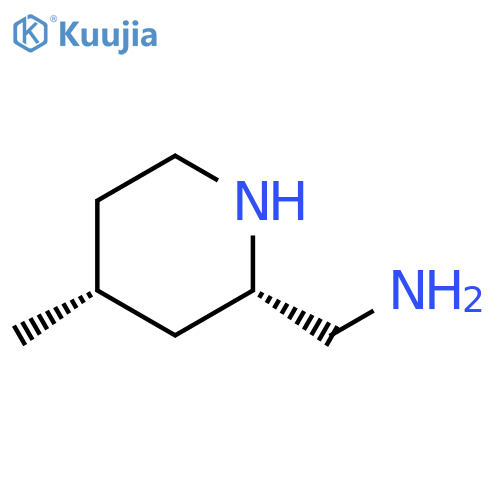 rac-(2R,4S)-4-methylpiperidin-2-ylmethanamine, cis structure