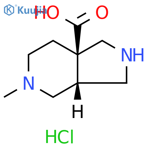 rac-(3aR,7aR)-5-methyl-octahydro-1H-pyrrolo3,4-cpyridine-7a-carboxylic acid hydrochloride structure