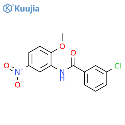 3-chloro-N-(2-methoxy-5-nitrophenyl)benzamide structure