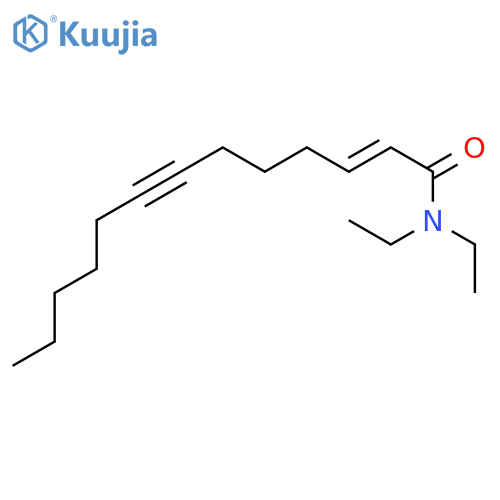 2-Tridecen-7-ynamide, N,N-diethyl-, (E)- structure