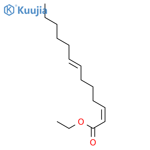 2,7-Tridecadienoic acid, ethyl ester, (Z,E)- structure