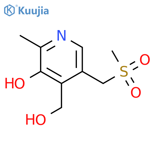 4-Pyridinemethanol, 3-hydroxy-2-methyl-5-[(methylsulfonyl)methyl]- structure