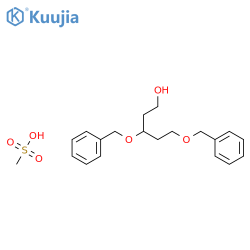 1-Pentanol, 3,5-bis(phenylmethoxy)-, methanesulfonate structure