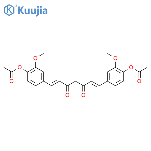 1,6-Heptadiene-3,5-dione,1,7-bis[4-(acetyloxy)-3-methoxyphenyl]-, (E,E)- structure