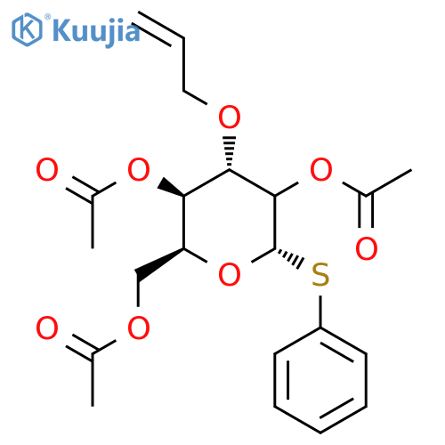Phenyl 2,4,6-Tri-O-acetyl-3-O-allyl-b-D-thioglucopyranoside structure