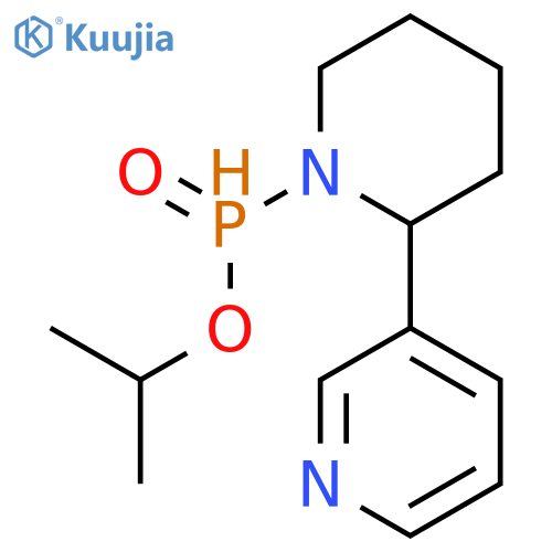 Phosphinic acid, [2-(3-pyridinyl)-1-piperidinyl]-, 1-methylethyl ester structure