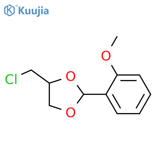 1,3-Dioxolane, 4-(chloromethyl)-2-(2-methoxyphenyl)- structure